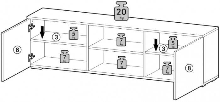 Гостиная Вирола. Комплектация 1