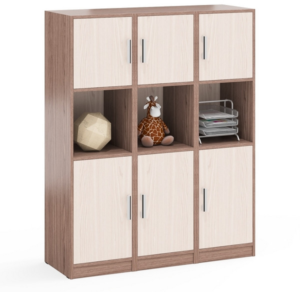 Три Пенала С-МД-СК9П к компьютерному столу С-МД-СК9, ясень шимо светлый/ясень шимо тёмный