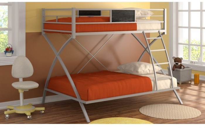 Двухъярусная кровать Виньола, серая