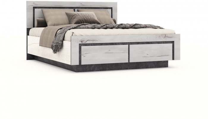 Модульная спальня "Ривьера" - Канадский дуб арктик/Бетон спаркс