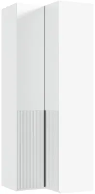 Марвэл Шкаф угловой, Белый/Браш белый