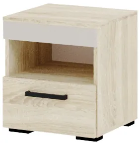 Тумба прикроватная "Адель" - Дуб сонома/Кашемир