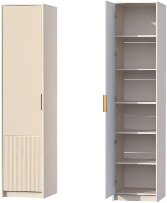 Пенал (левое исполнение) Кэт-3, Кашемир/Тирамису матовый