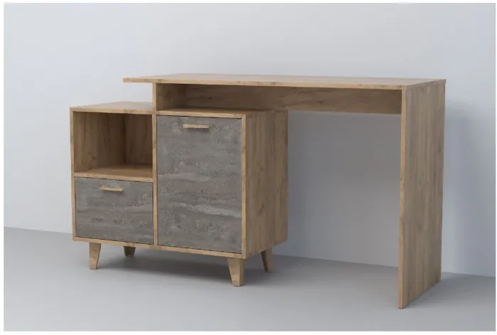 Эго Стол Ст-2 НГ (Камень Темный/Бетон Светлый)