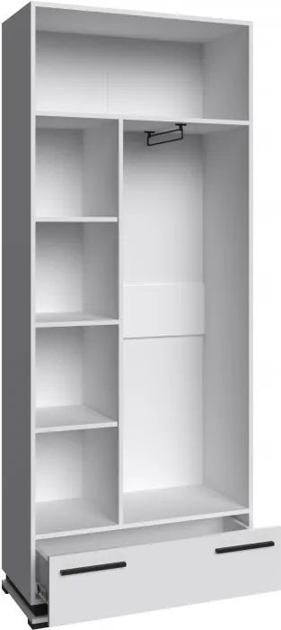 Модена Шкаф МШ-30 белый/венге