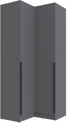 Шкаф угловой Мадрид угол прямой, Графит серый