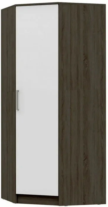 С/Г Мартина Шкаф угловой для одежды (Дуб Сонома / белый)