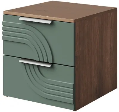 Прикроватная тумбочка "Монтиз" - Дуб мадура/Эвкалипт