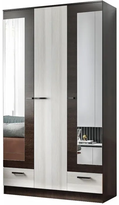 Адель Шкаф 1,2, вотан/Белый глянец