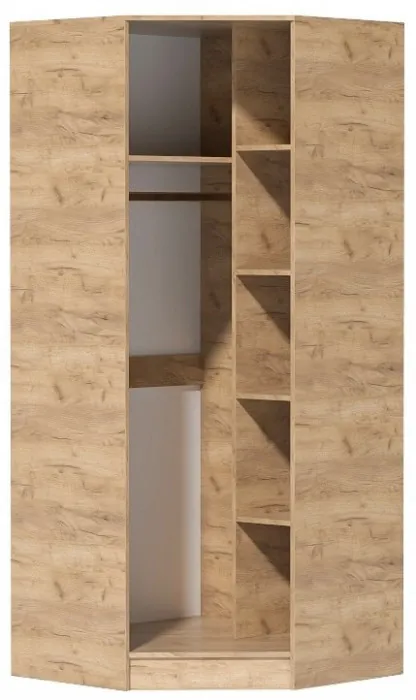 Кэт-7 Шкаф угловой (Крафт золотой / Миндаль)