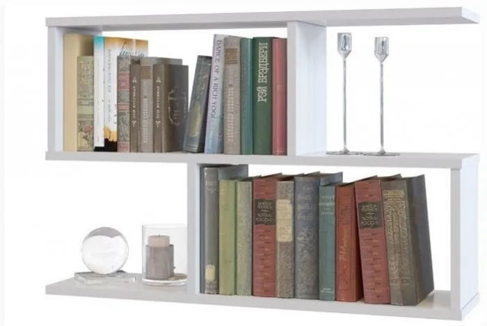 Полка книжная ПК-2, белая