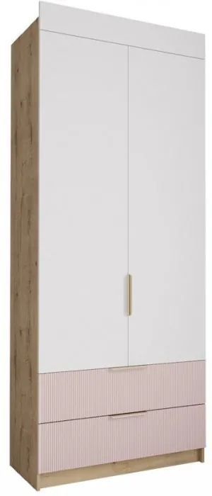 Модульная детская Лавис, композиция 2, Белый/Белый софт / Серый эмалит