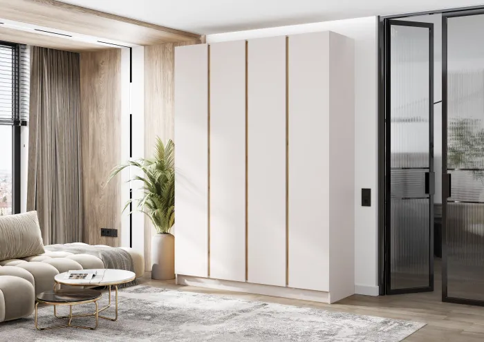 Келвин Шкаф 4-х створчатый (1600) (Кашемир, Кашемир)