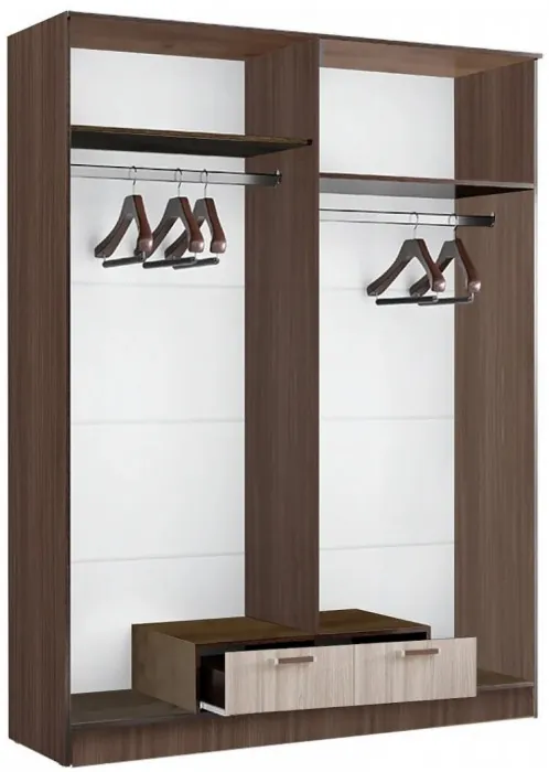 Адель Шкаф 1,6 платяной, Ясень шимо