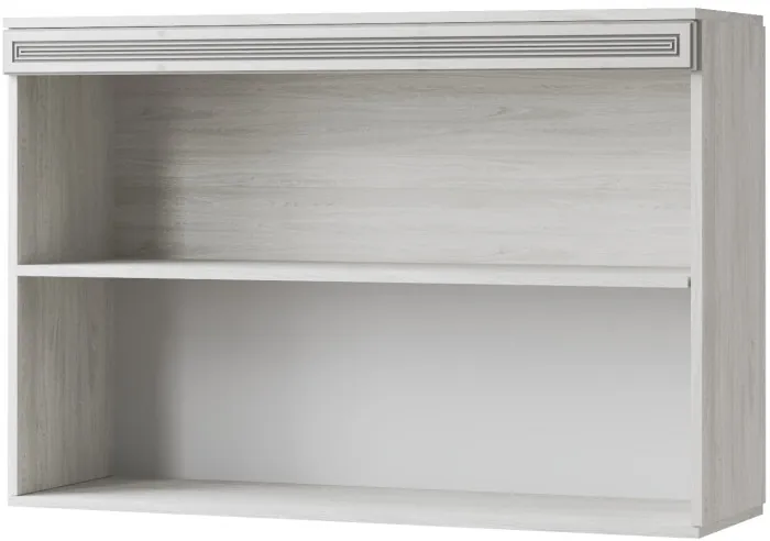 Ливорно Полка навесная ЛН-3 ясень анкор светлый патина серебро