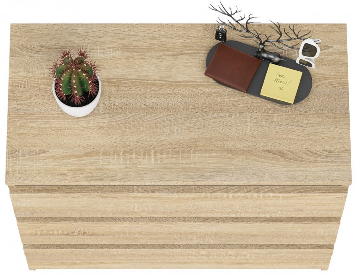 Мори Комод МК800.1, цвет дуб сонома, ШхГхВ 80,4х41х73 см.