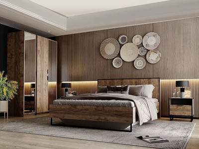 Спальня Фолк комплектация 1 Дуб Самдал