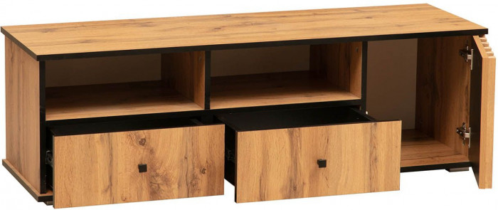 Модульная гостиная Либерти 5 (опора h20) Дуб вотан/Черный