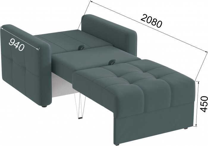 Кресло-кровать Брэй, Серый