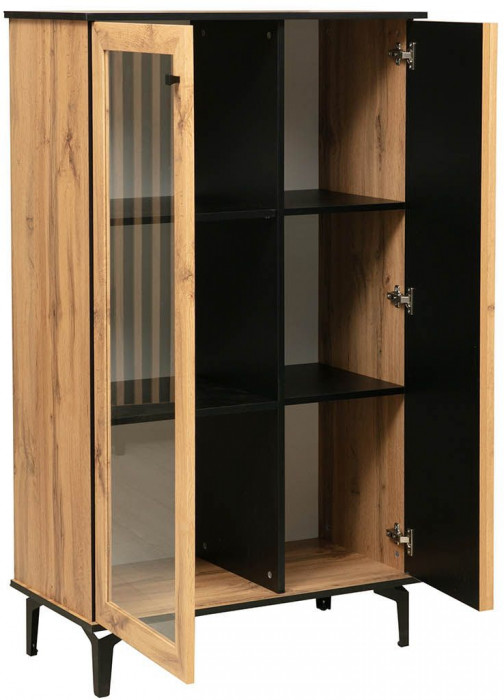 Модульная гостиная Либерти 5 (опора h150) Дуб вотан/Черный