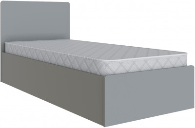 Кровать 90х200 Мадрид с настилом ДСП (МД-1), Камень серый
