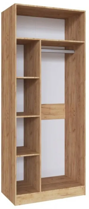 Руэлла Шкаф универсальный дуб крафт золотой/графит серый