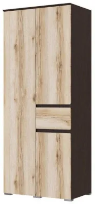 Плейона Шкаф 2-х створчатый венге/дуб делано
