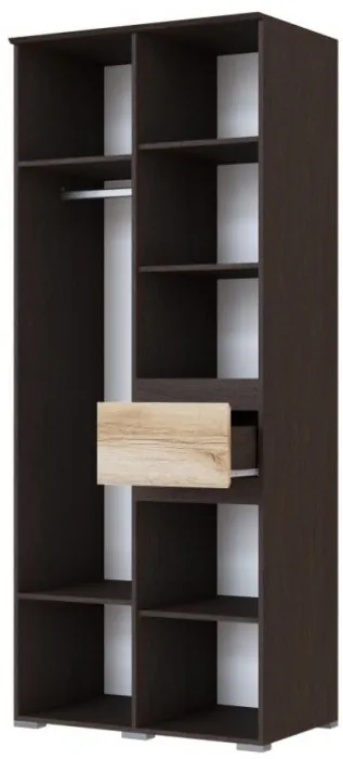 Плейона Шкаф 2-х створчатый венге/дуб делано