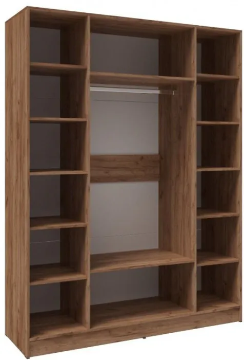 Шкаф Вегас 1600 дуб крафт табачный/дуб крафт белый