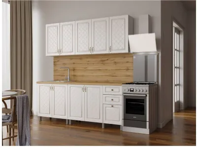 Кухонный гарнитур Версаль 2,0м Арктик/Арктик