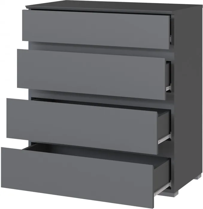 Плейона Комод графит серый