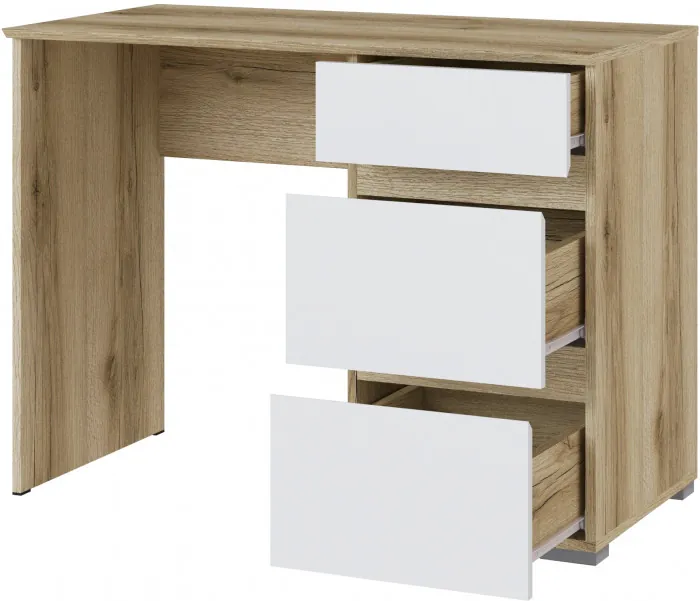 Плейона Стол косметический делано/белый