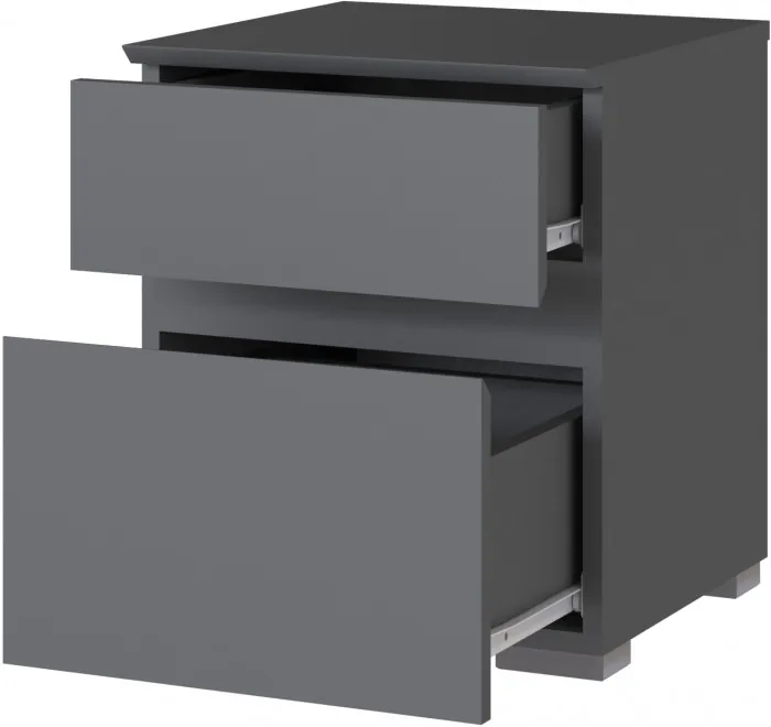 Плейона Тумба прикроватная графит серый