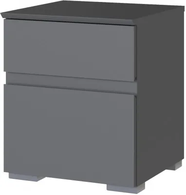 Плейона Тумба прикроватная графит серый