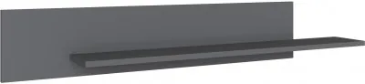 Плейона Полка навесная графит серый