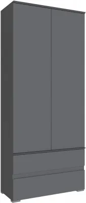 Плейона Шкаф графит серый