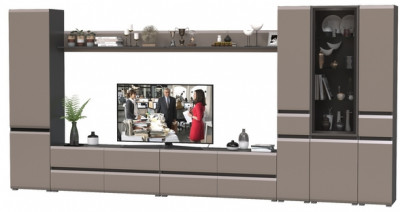 Сидней Комплектация № 113, корпус: антрацит/фасады: МДФ веллюто капучино