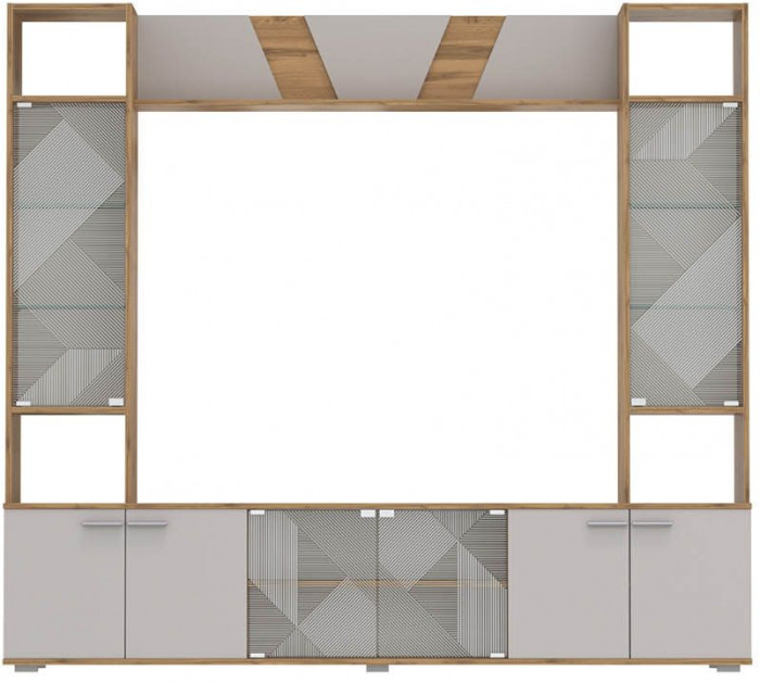 63.03 Тумба для ТВ Дуб золотой/Кашемир