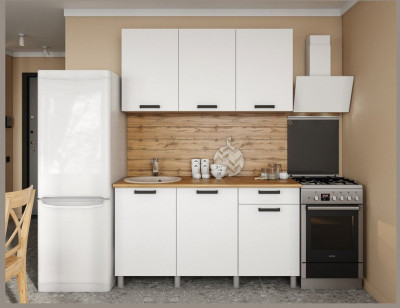 Кухонный гарнитур Осло 1,5м Карбон форфор