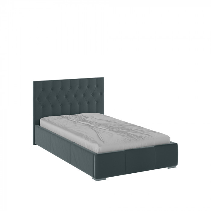 Октавия Кровать интерьерная 120 серый ромб, ортопед