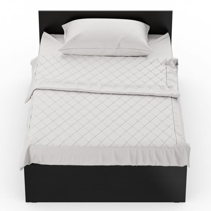 Стандарт Кровать 1200, цвет венге, ШхГхВ 123,5х203,5х70 см., сп.м. 1200х2000 мм., без матраса, основание есть