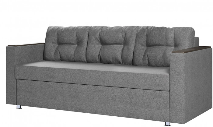 Диван-кровать Атлант2, еврокнижка, рогожка, 140х190, серый