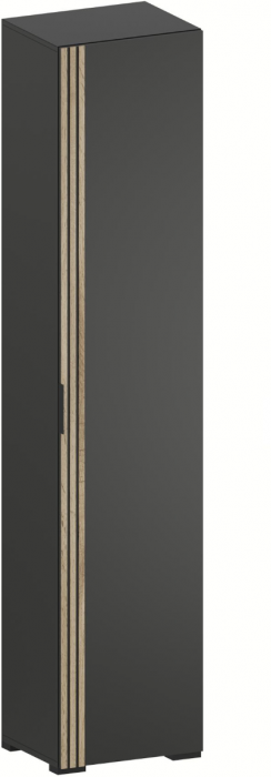 Модульная Прихожая Нао, набор №3, Графит/Графит, Дуб вотан, Simple 27