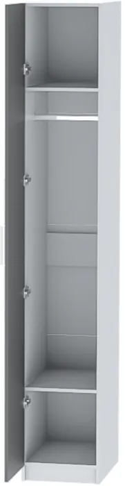 Шкаф-пенал №1 "Иннэс-7" - Белый/Графит