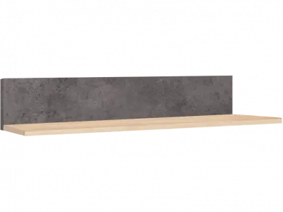 Лофт 19.13 Полка, дуб золотистый / бетон темно-серый