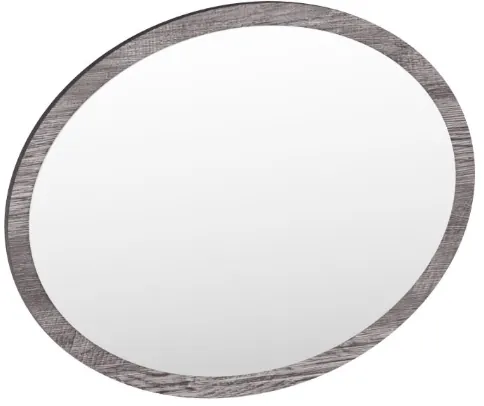 Туалетный столик + Зеркало Нао, Графит/Профиль МДФ Дуб вотан