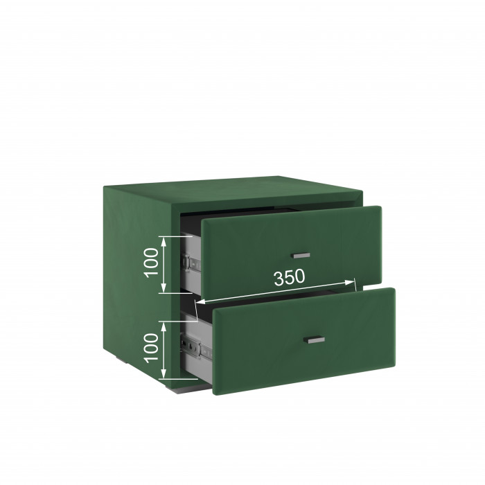 Тумба прикроватная интерьерная изумруд