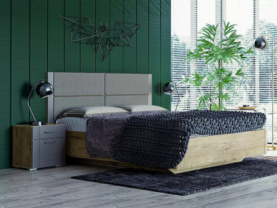 Спальня Livorno 4 дуб бунратти / софт графит