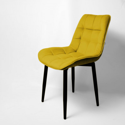 Стул &quot;Бостон&quot; белый матовый Velutto 40 желтый