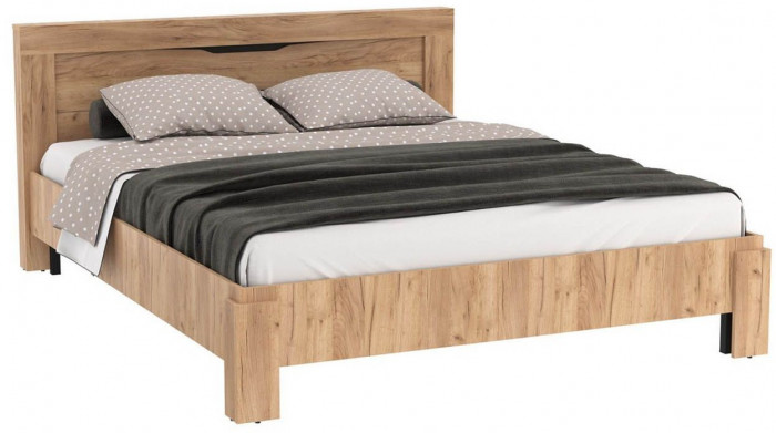 90.08 кровать двойная Флорида Дуб золотой / Венге